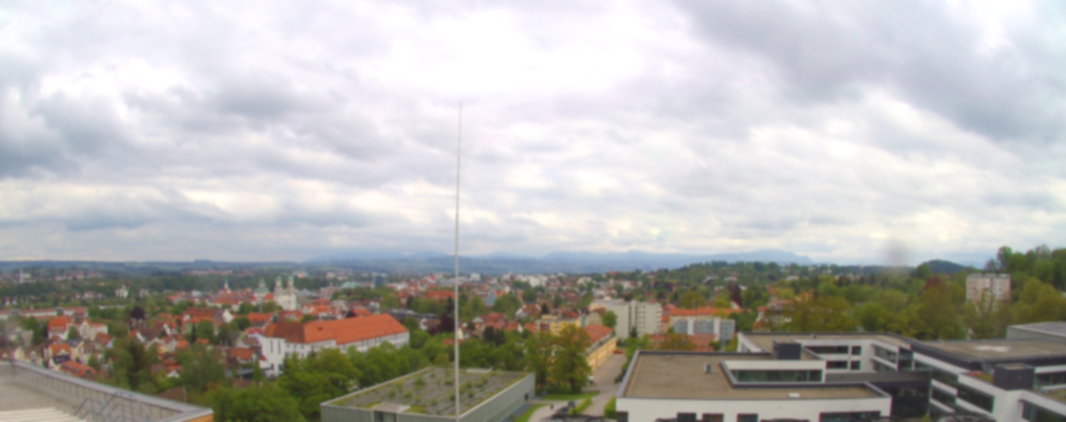 Webcam auf dem Klinikum Kempten. Die Kamera zeigt nach Süden Richtung Allgäuer Alpen.
